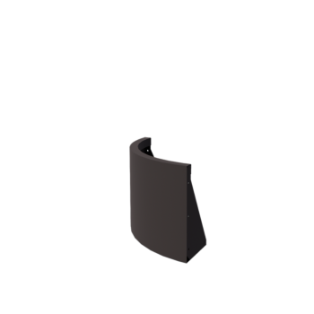 Oceľový oporný múr - Vonkajšia zákruta - 50 x 50 x 40 cm - Iná farba RAL