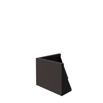 Oceľový oporný múr - Vonkový roh - 50 x 50 x 40 cm - Iná farba RAL