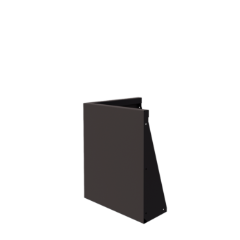 Oceľový oporný múr - Vonkový roh - 50 x 50 x 60 cm - RAL7016 matný (antracitová sivá)