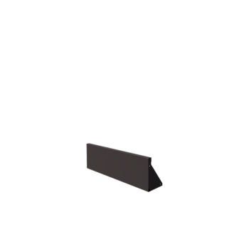Oceľový oporný múr - Rovný - 100 x 30 cm - RAL7016 matný (antracitová sivá)