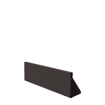 Oceľový oporný múr - Rovný - 100 x 30 cm - Iná farba RAL