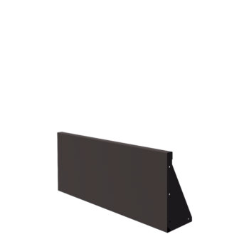 Oceľový oporný múr - Rovný - 100 x 40 cm - RAL7016 matný (antracitová sivá)