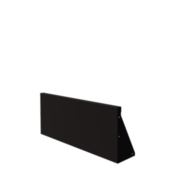 Oceľový oporný múr - Rovný - 100 x 40 cm - RAL9005 matný (čierny)
