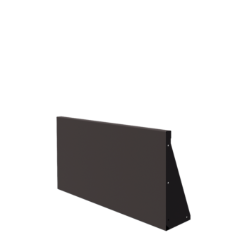 Oceľový oporný múr - Rovný - 100 x 50 cm - Iná farba RAL