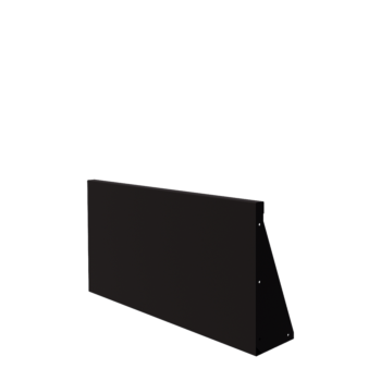 Oceľový oporný múr - Rovný - 100 x 50 cm - RAL9005 matný (čierny)