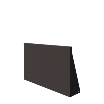 Oceľový oporný múr - Rovný - 100 x 60 cm - RAL7016 matný (antracitová sivá)