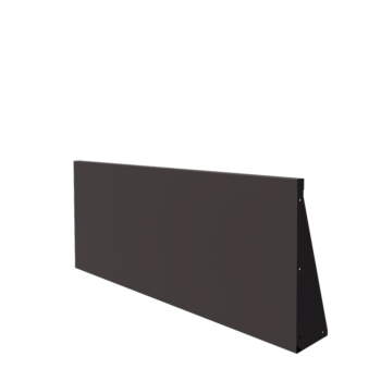 Oceľový oporný múr - Rovný - 150 x 60 cm - RAL7016 matný (antracitová sivá)
