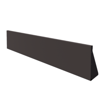 Oceľový oporný múr - Rovný - 200 x 40 cm - RAL7016 matný (antracitová sivá)