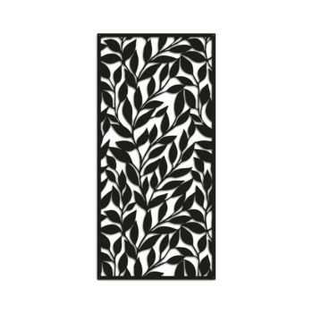Oceľová nástenná dekorácia - Listy Large - 99,6 x 47,8 cm