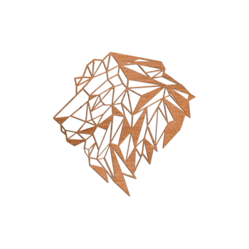 Cortenová nástenná dekorácia - Lev 2.0 Large - 81,3 x 80 cm