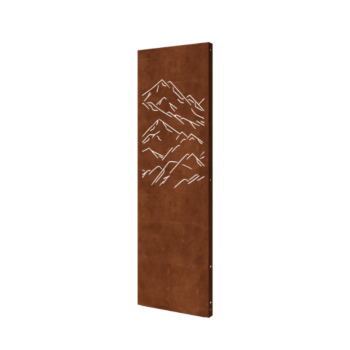 Cortenový plotový panel - Hory 1 - 60 x 6 x 190 cm