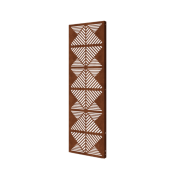 Cortenový plotový panel - Čiary 2 - 60 x 6 x 190 cm