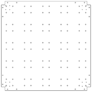 Spodná doska z pozinkovanej ocele - 100 x 100 cm