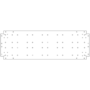 Spodná doska z pozinkovanej ocele - 40 x 120 cm
