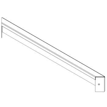Cortenový kvetináč - Panel - 10 x 80 cm