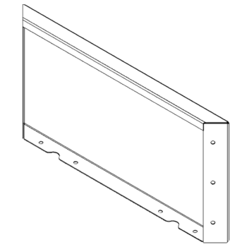 Oceľový kvetináč - Panel - 30 x 60 cm - RAL7016 matný (antracitová sivá)