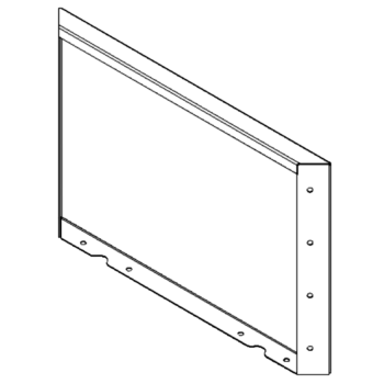 Oceľový kvetináč - Panel - 40 x 60 cm - RAL7016 matný (antracitová sivá)