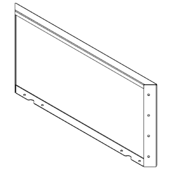Oceľový kvetináč - Panel - 40 x 80 cm - RAL7016 matný (antracitová sivá)