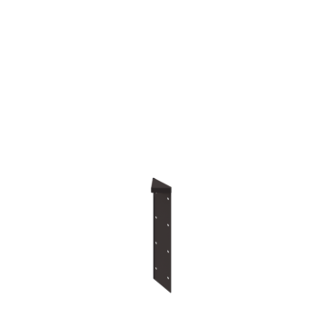 Oceľový kvetináč - Rohový diel 180° - 40 cm - RAL7016 matný (antracitová sivá)