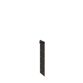 Oceľový kvetináč - Rohový diel 180° - 50 cm - RAL7016 matný (antracitová sivá)