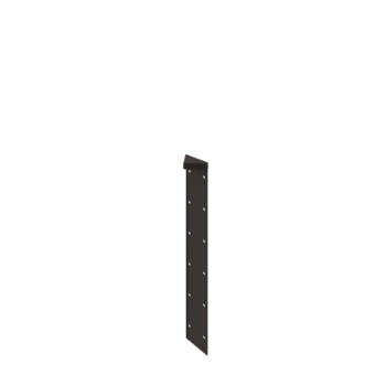Oceľový kvetináč - Rohový diel 180° - 60 cm - RAL7016 matný (antracitová sivá)