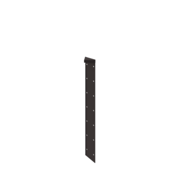 Oceľový kvetináč - Rohový diel 180° - 70 cm - RAL7016 matný (antracitová sivá)