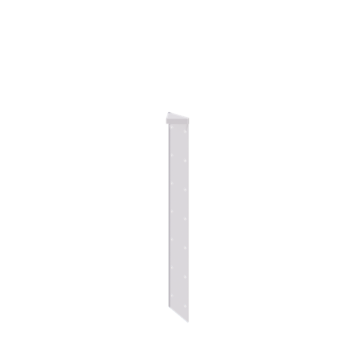 Oceľový kvetináč - Rohový diel 180° - 70 cm - RAL9010 matný (biela)