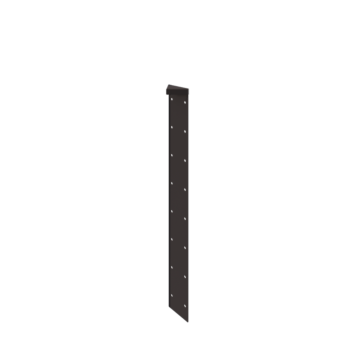 Oceľový kvetináč - Rohový diel 180° - 80 cm - RAL7016 matný (antracitová sivá)