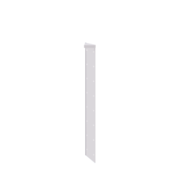 Oceľový kvetináč - Rohový diel 180° - 80 cm - RAL9010 matný (biela)