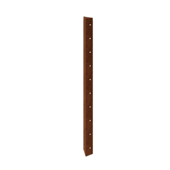 Cortenový kvetináč - Rohový diel 90° - 100 cm