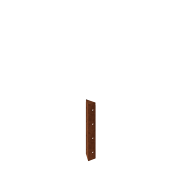 Cortenový kvetináč - Rohový diel 90° - 40 cm