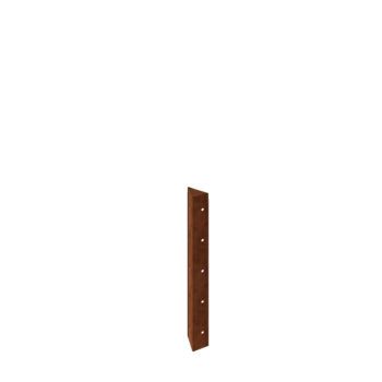 Cortenový kvetináč - Rohový diel 90° - 50 cm