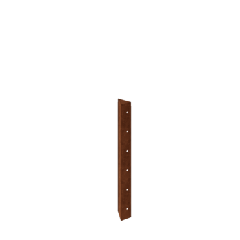 Cortenový kvetináč - Rohový diel 90° - 60 cm