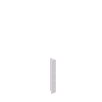 Oceľový kvetináč - Rohový diel 90° - 40 cm - RAL9010 matný (biela)