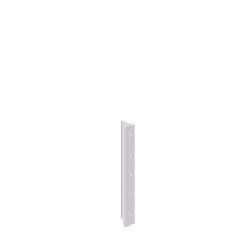 Oceľový kvetináč - Rohový diel 90° - 50 cm - RAL9010 matný (biela)