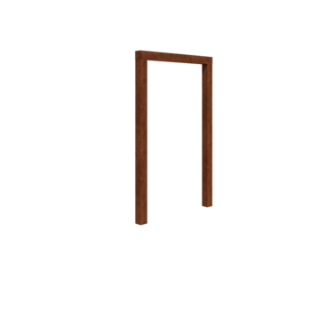 Cortenová pergola - Rovný - 150 x 230 cm - Bez betónovej pätky