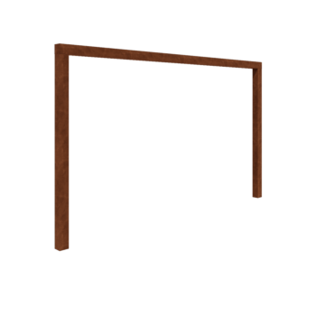 Cortenová pergola - Rovný - 400 x 230 cm - Bez betónovej pätky