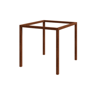 Cortenová pergola - Štvorec - 274 x 250 x 230 cm - Bez betónovej pätky