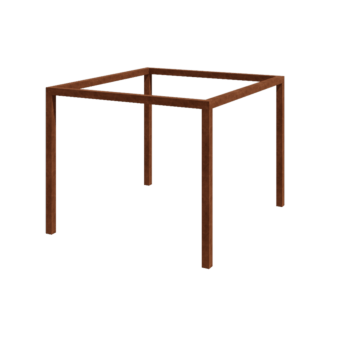 Cortenová pergola - Štvorec - 324 x 300 x 230 cm - Bez betónovej pätky