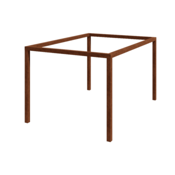 Cortenová pergola - Obdĺžnik - 424 x 300 x 230 cm - Bez betónovej pätky