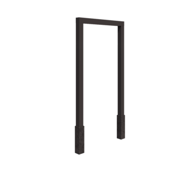 Oceľová pergola - Rovný - 150 x 230 cm - Iná farba RAL - s betónovou pätkou