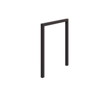 Oceľová pergola - Rovný - 200 x 230 cm - RAL7016 matný (antracitová sivá) - Bez betónovej pätky