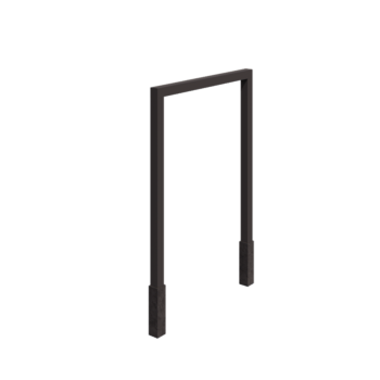 Oceľová pergola - Rovný - 200 x 230 cm - RAL7016 matný (antracitová sivá) - s betónovou pätkou