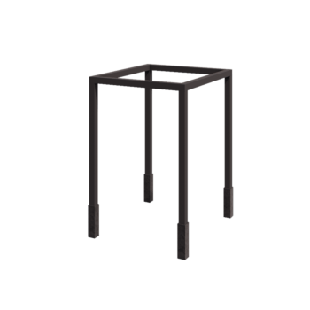 Oceľová pergola - Štvorec - 224 x 200 x 230 cm - RAL7016 matný (antracitová sivá) - s betónovou pätkou