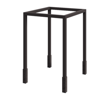 Oceľová pergola - Štvorec - 224 x 200 x 230 cm - Iná farba RAL - s betónovou pätkou