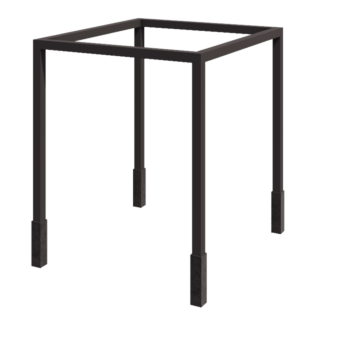 Oceľová pergola - Štvorec - 274 x 250 x 230 cm - Iná farba RAL - s betónovou pätkou