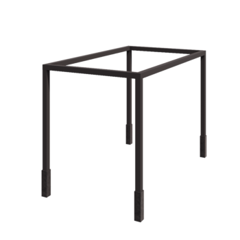 Oceľová pergola - Obdĺžnik - 424 x 250 x 230 cm - RAL7016 matný (antracitová sivá) - s betónovou pätkou