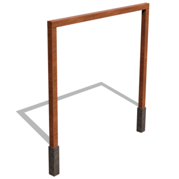 Pergola z cortenovej ocele rovné 300 cm