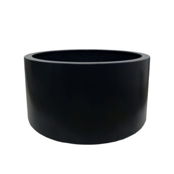 Kvetináč zo sklolaminátu - Okrúhly - Ø 120 x 60 cm - RAL9005 matná (čierna) - S dnom
