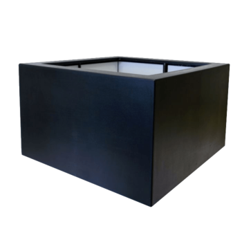 Kvetináč zo sklolaminátu - Štvorec - 120 x 120 x 60 cm - RAL9010 matná (biela) - S dnom